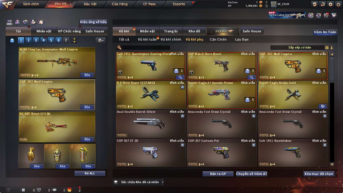 shop acc cf uy tin gia re